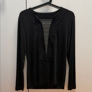 CHICO’S  0 Elegant Black Women's Top